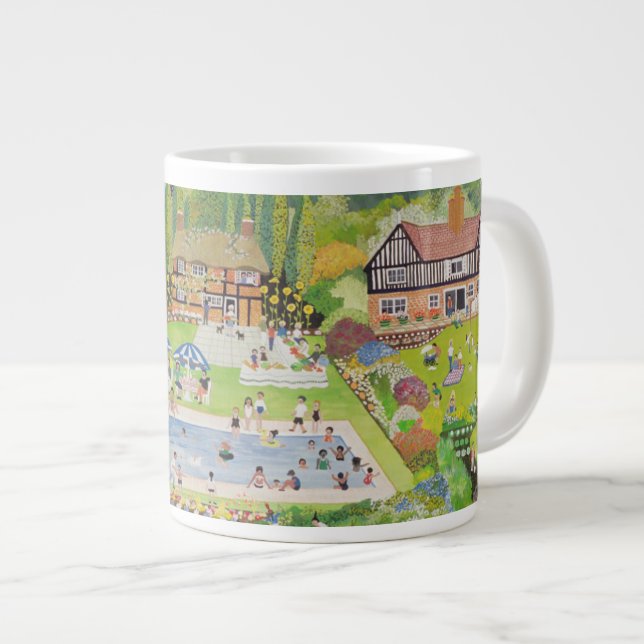 Caneca De Café Grande Chá pronto (Frente Esquerda)