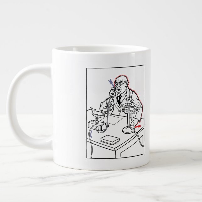 Caneca De Café Grande Chamada telefônica chocante (Esquerda)
