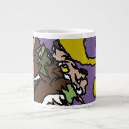 Caneca De Café Grande Chamando lobo
