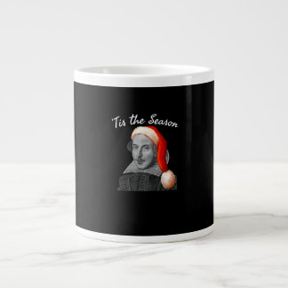 Caneca De Café Grande Chapéu de Natal Vintage Santa Engraçado É Temporad