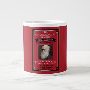 Caneca De Café Grande Charles Darwin Vintage Repro Retro