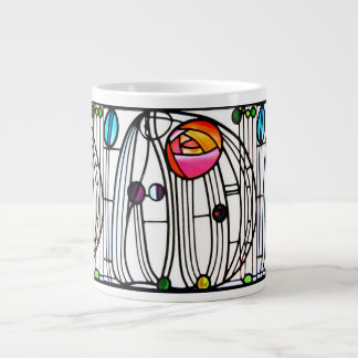 Caneca De Café Grande Charles Rennie Mackintosh flores Window