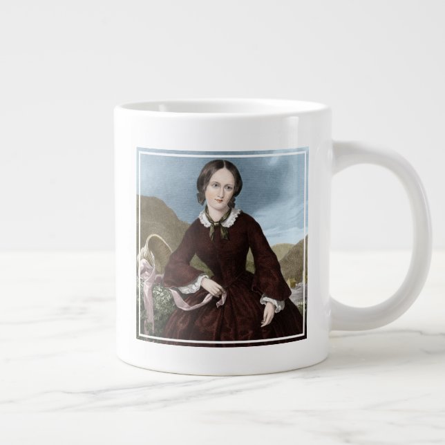 Caneca De Café Grande Charlotte Bronte (Direita)