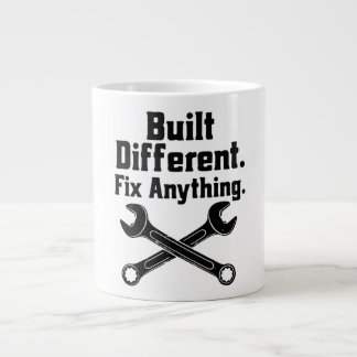 Caneca De Café Grande Chave de Mecânico Construída Diferente Conserta Qu