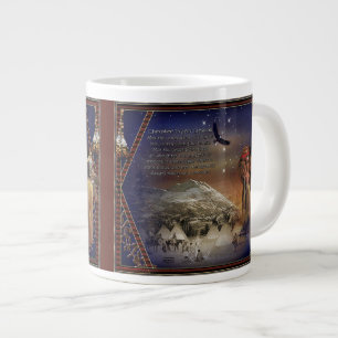 Caneca De Café Grande Cherokee abençoa Jumbo Mug Nativo Americano