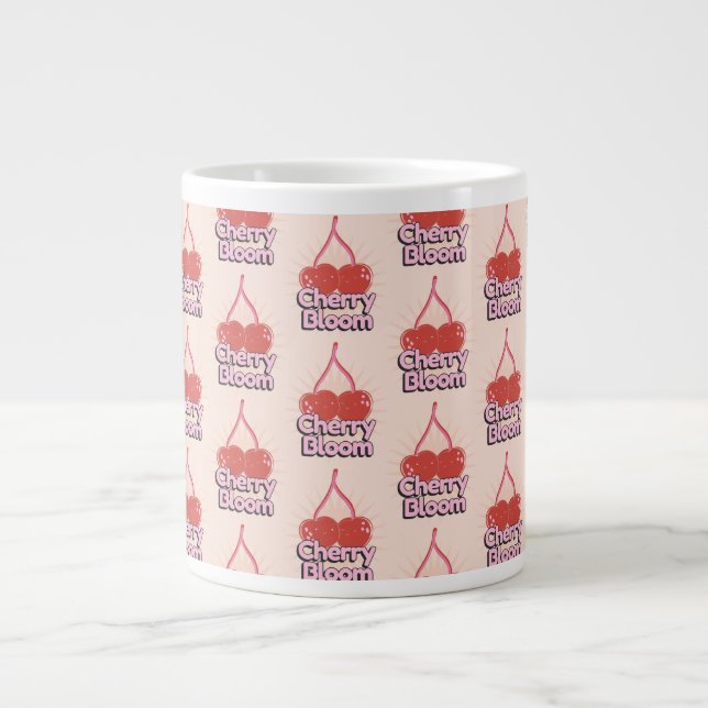 Caneca De Café Grande Cherry Bloom Giant Coffee Mug (Frente)