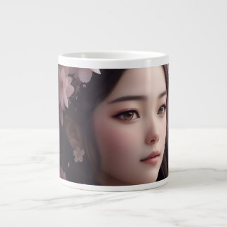 Caneca De Café Grande Cherry Blossom - Garota Adorada
