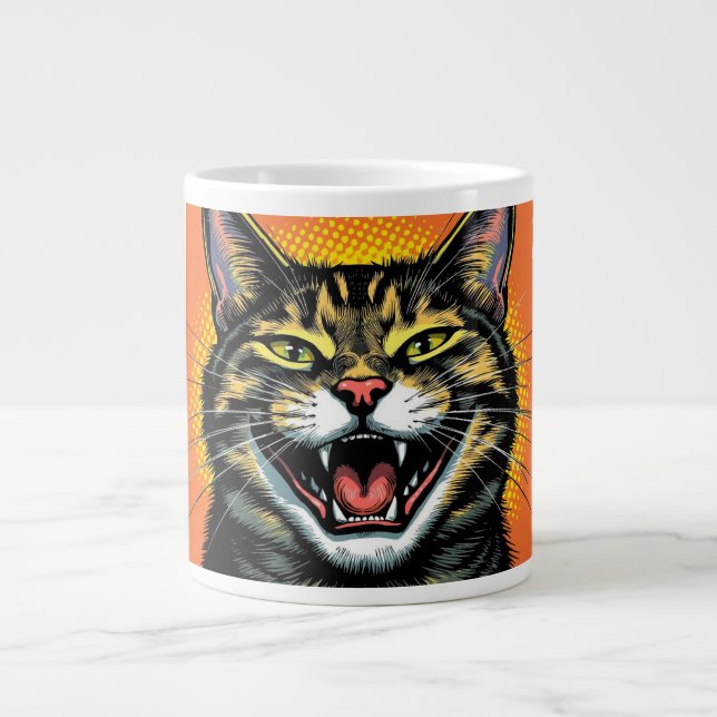 Caneca De Café Grande Cheshire Cat (Frente)