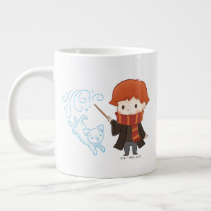 Caneca De Café Grande Chibi Ron Weasley Patronus