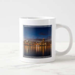 Caneca De Café Grande Chicago Skyline À Noite