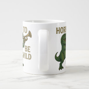 Caneca De Café Grande Chifre Para Ser Selvagem