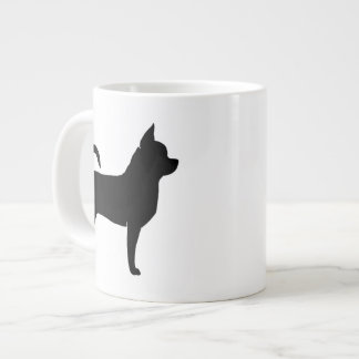 Caneca De Café Grande Chihuahua Dog Breu Silhouettes