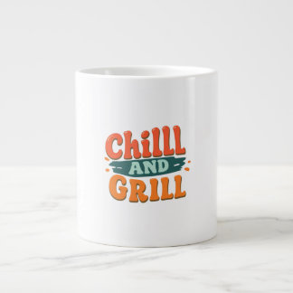 Caneca De Café Grande Chill e Grill