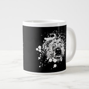 Caneca De Café Grande Chimpanzé em branco