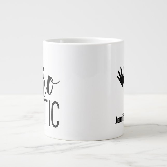 Caneca De Café Grande Chiropractic Personalizado Chiropractor (Frente)