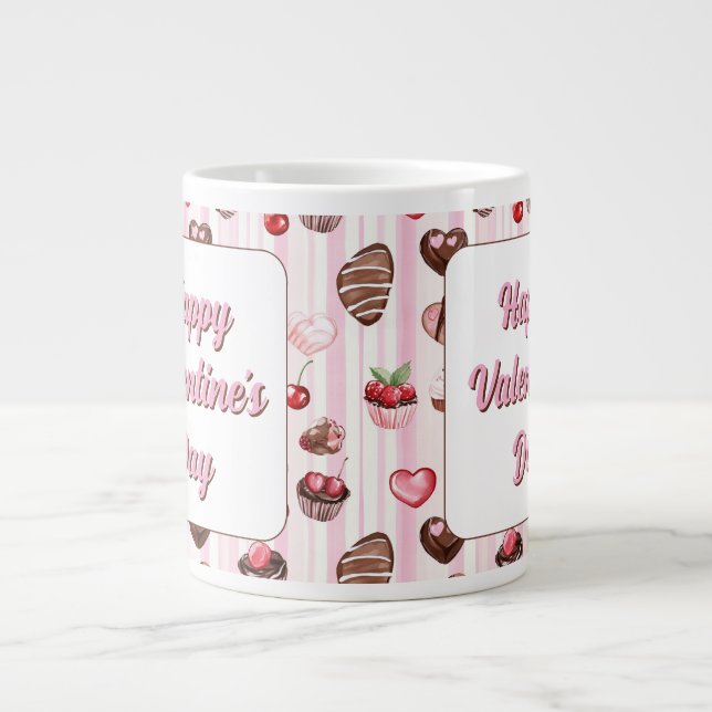 Caneca De Café Grande Choco Heart Specialty Mug (Frente)