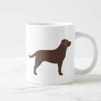 Chocolate Labrador Cachorro de Retriever Silhouett