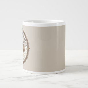 Caneca De Café Grande Chocolates Artesanais Cacau Vintage