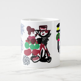 Caneca De Café Grande Christmas Lovely walking