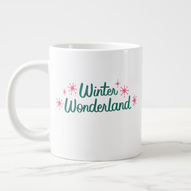 Caneca De Café Grande Christmas Mug – Sweet Holiday Cocoa & Coffee Cup (Esquerda)