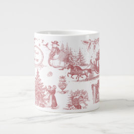 Caneca De Café Grande Christmas Party Chinoiserie