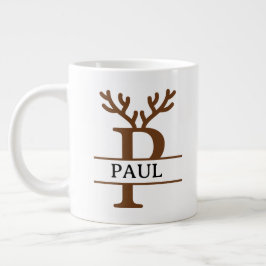 Caneca De Café Grande Christmas Reindeer holiday Mug, Custom winter 