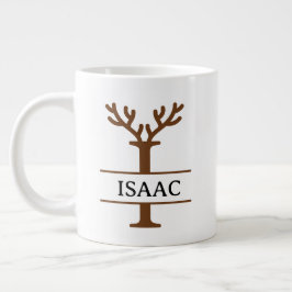 Caneca De Café Grande Christmas Reindeer holiday Mug, Custom winter 