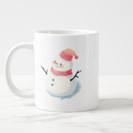 Caneca De Café Grande Christmas Snowman Mug – Twinkling Holiday Cocoa 