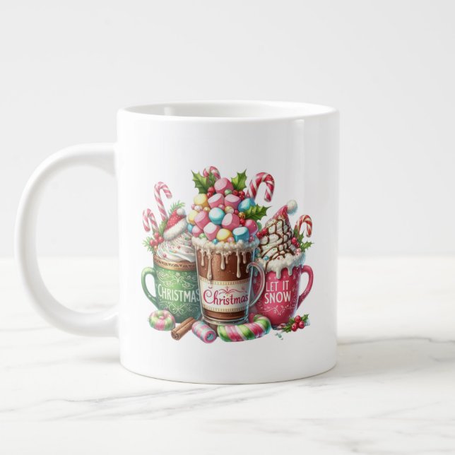 Caneca De Café Grande Christmas Treats Specialty Mug (Esquerda)