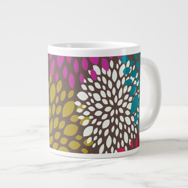 Caneca De Café Grande Chrysanthemum (Frente Esquerda)