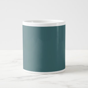 Caneca De Café Grande Ciano Branco