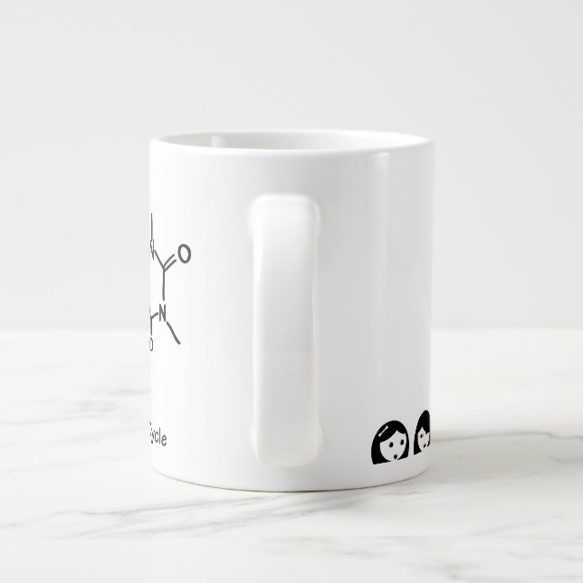 Caneca De Café Grande Ciclo Acadêmico de Financiamento Mug (Traseira)