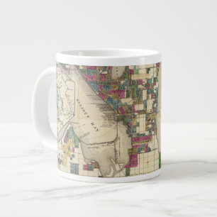 Caneca De Café Grande Cidade De Seattle E Águas