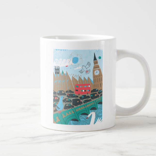 Caneca De Café Grande Cidade do Reino Unido (Direita)