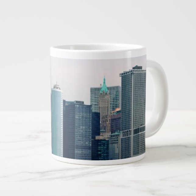 Caneca De Café Grande Cidade - NY - O distrito financeiro (Frente Esquerda)