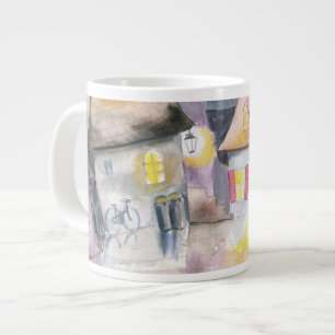 Caneca De Café Grande Cidade pequena à noite