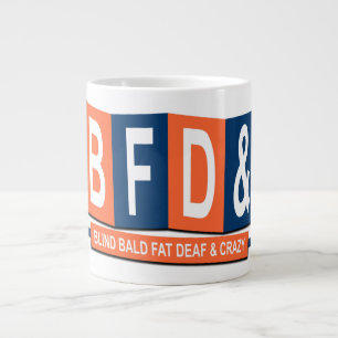Caneca De Café Grande Cinza de Allin "BBFDnC" 20oz