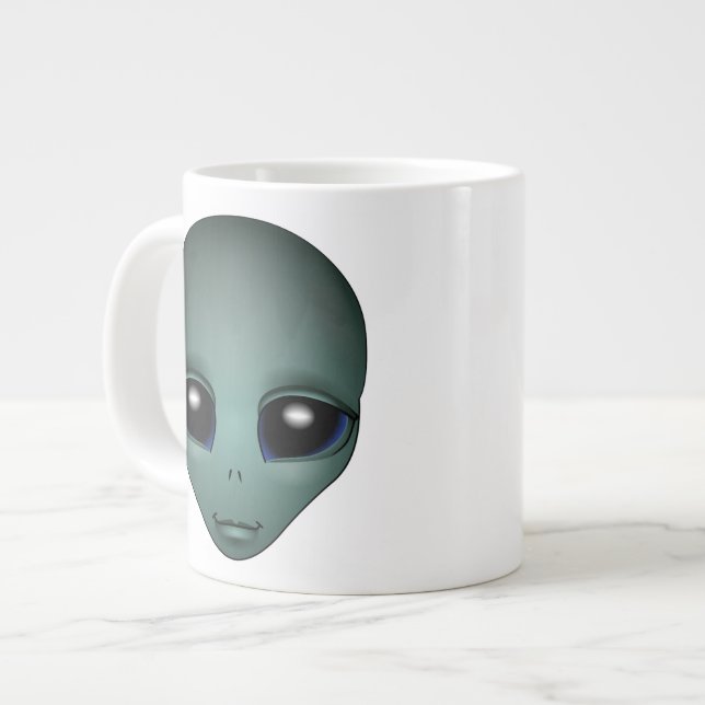 Caneca De Café Grande Cinzas alienígenas Extraterrestres de copa (Frente Esquerda)