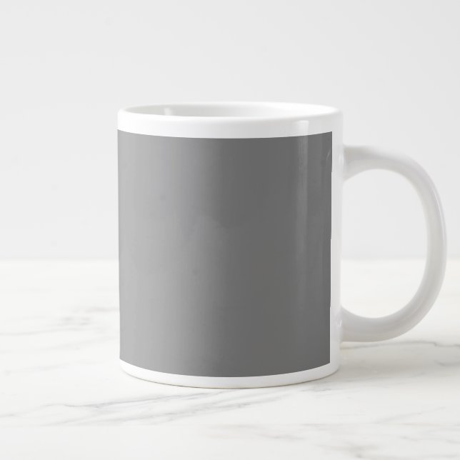 Caneca De Café Grande Cinzas Insanas (A Cinza Mais Cinzenta) PERSONALIZA (Direita)