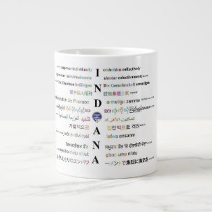 Caneca De Café Grande Círculos da América - Línguas de Indiana III