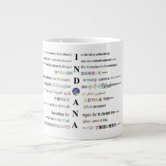 Caneca De Café Grande Círculos da América - Línguas de Indiana III