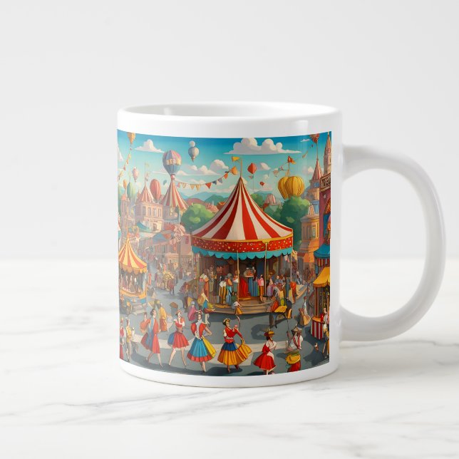 Caneca De Café Grande Circus Parade Mug (Direita)