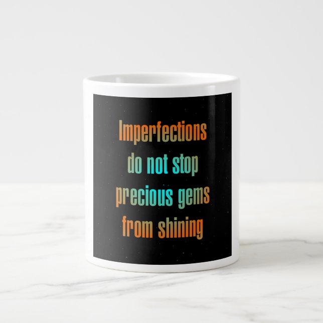 Caneca De Café Grande Citação de Incentivo # 105 (Frente)