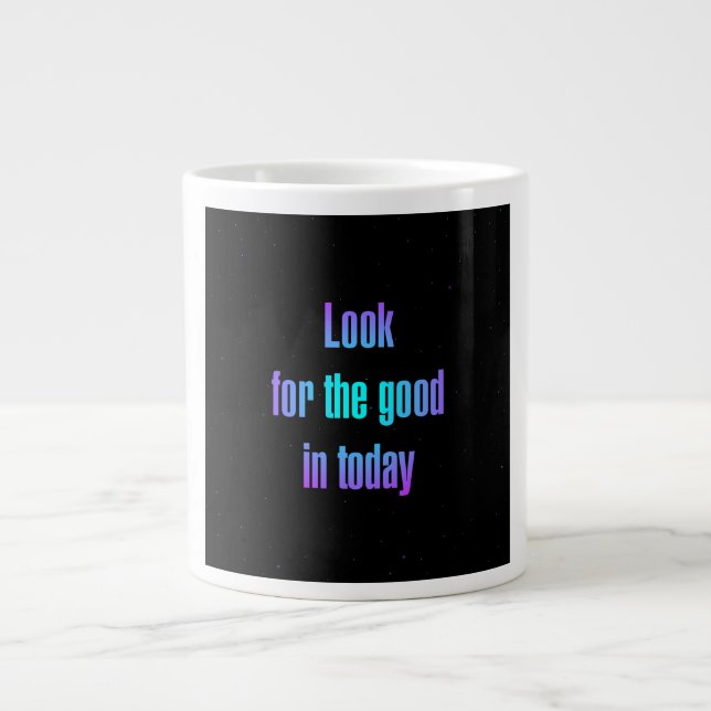 Caneca De Café Grande Citação de Incentivo # 115 (Frente)