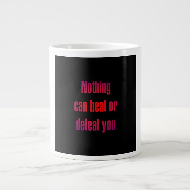 Caneca De Café Grande Citação de Incentivo # 122 (Frente)