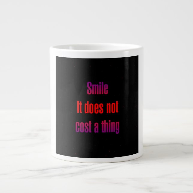 Caneca De Café Grande Citação de Incentivo # 131 (Frente)