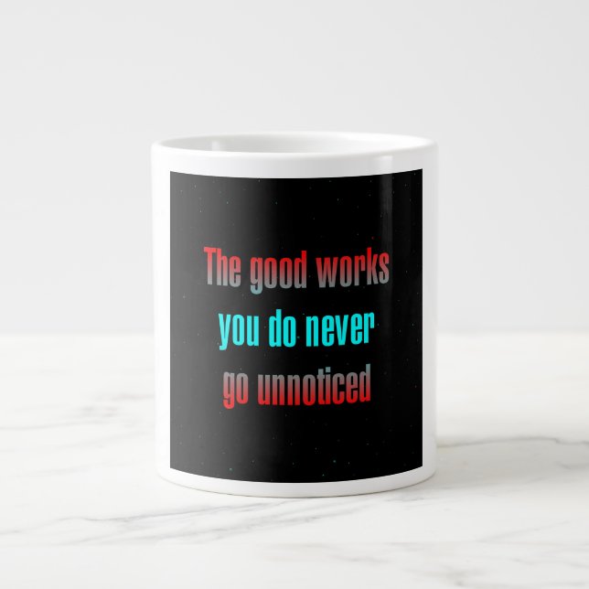 Caneca De Café Grande Citação de Incentivo # 154 (Frente)