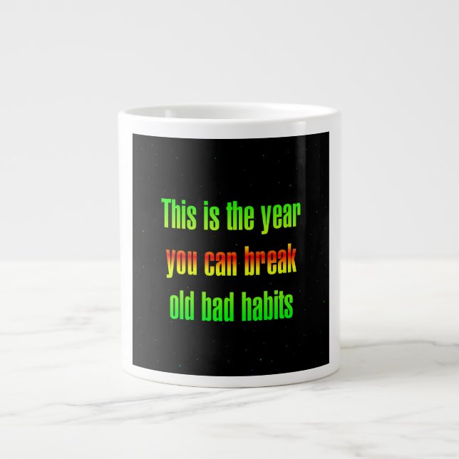 Caneca De Café Grande Citação de Incentivo # 167 (Frente)