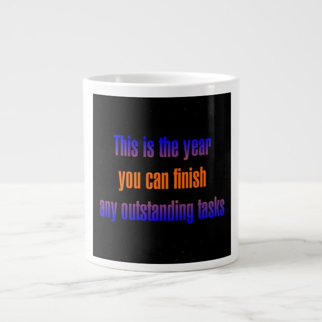 Caneca De Café Grande Citação de Incentivo # 182 (Frente)