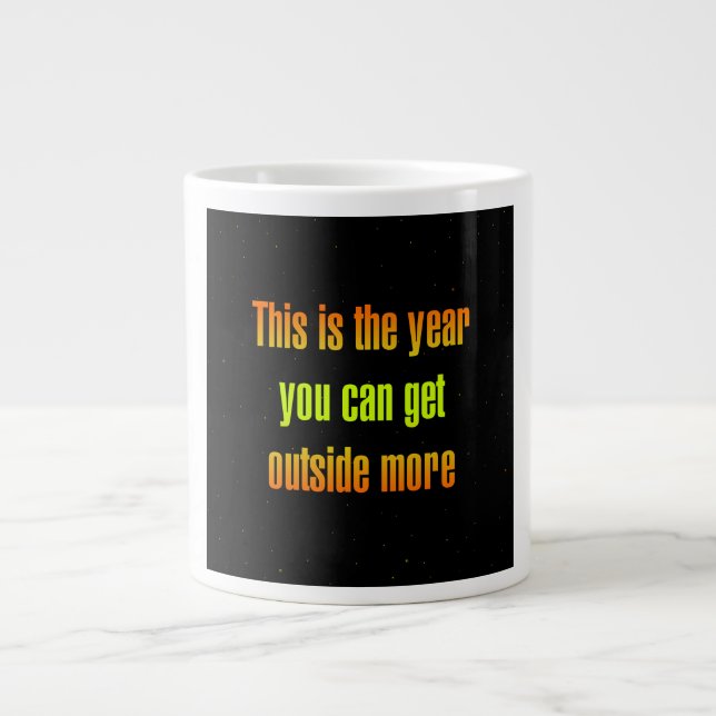 Caneca De Café Grande Citação de Incentivo # 189 (Frente)
